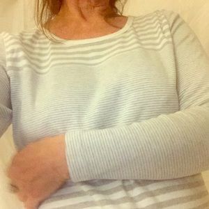 Crew heavyweight tee and dressy sweatpants